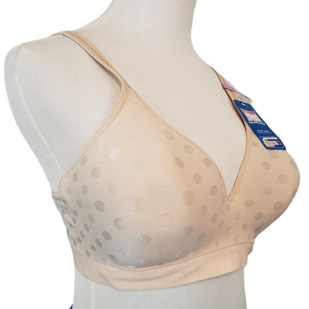 Hanes Comfort Flex Fit Tan T-Shirt Bra Size XL